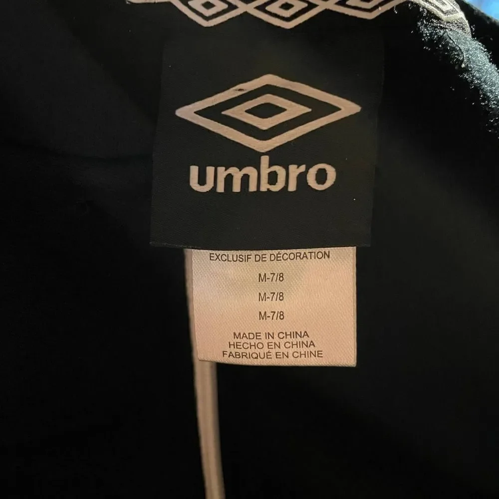 Nwt Umbro Black Zip Sweatshirt Girls 7-8